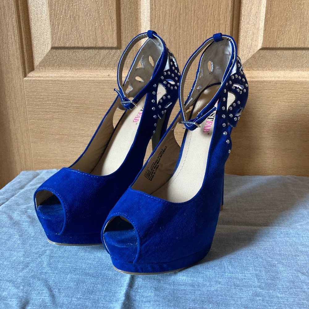 JustFab Peep-Toe Heels